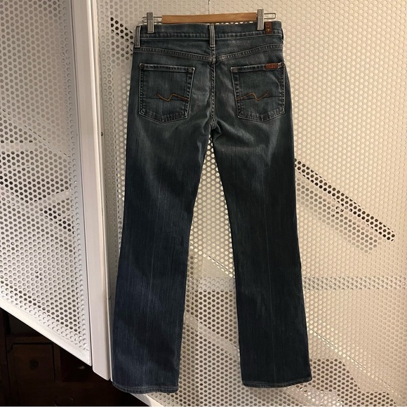 7 For All Mankind Bootcut Jeans Low Rise Size 29 Premium Stretch Denim - Picture 3 of 13